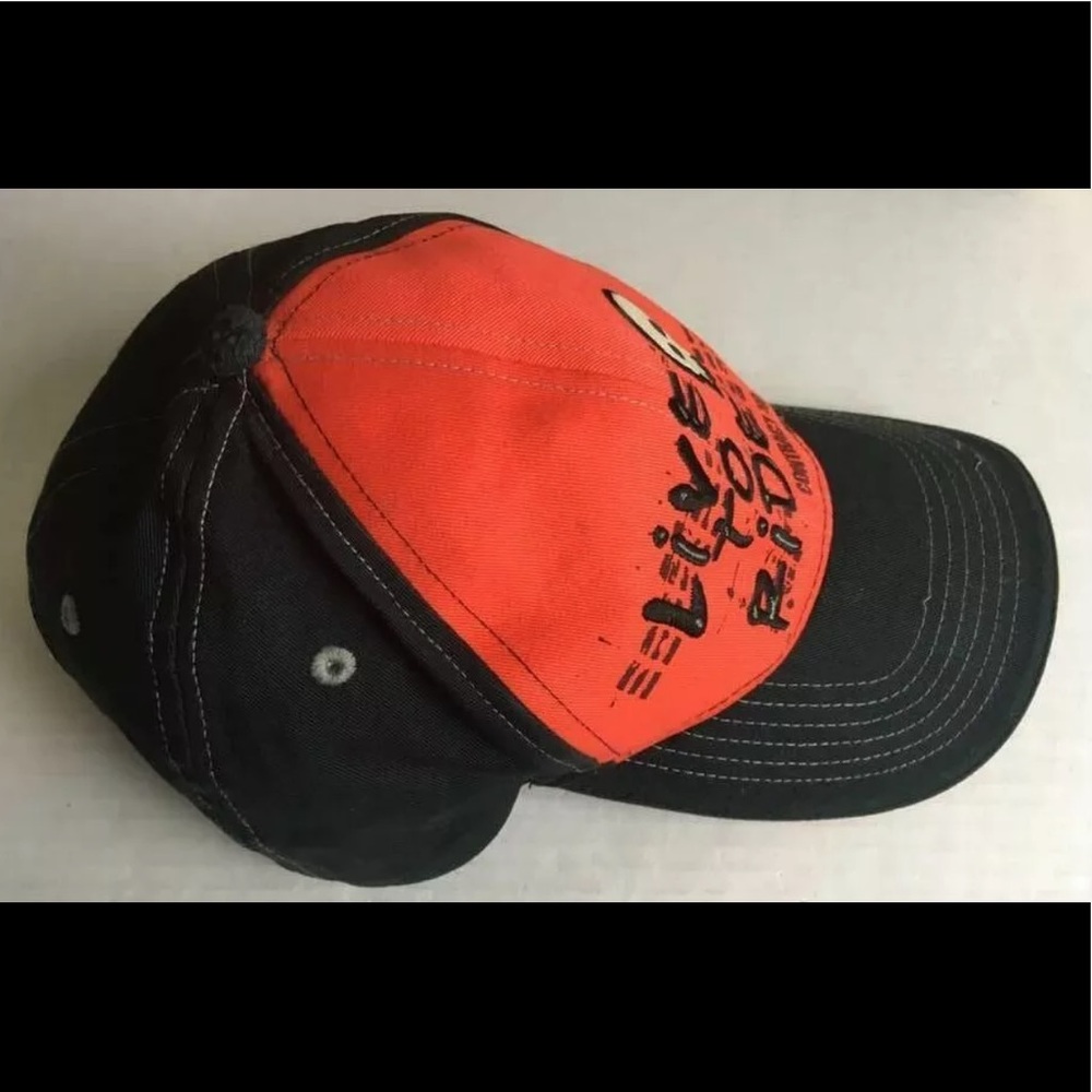 Live to Ride Red Black Hat Youth